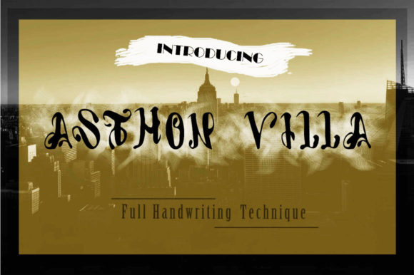 Asthon Villa: A Typeface That Commands Attention and Exudes Luxury
