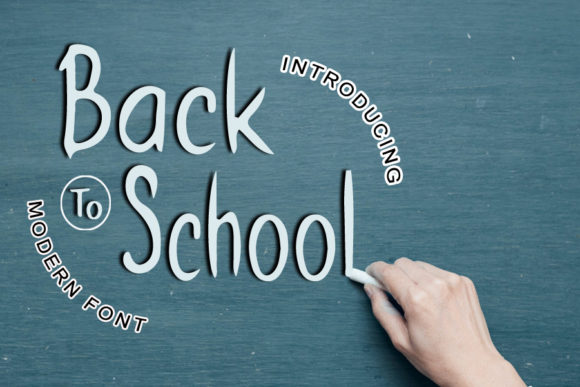Back to School: A Modern Display Font for Clear Communication