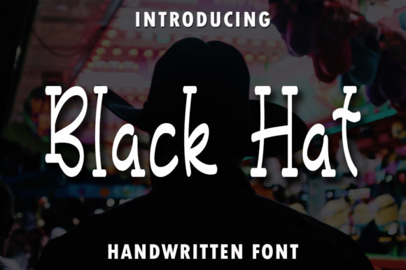 Black Hat: A Cool and Quirky Display Font for Creative Projects