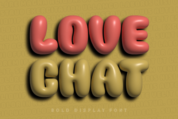 Infuse Your Designs with Joy: The Love Chat Font