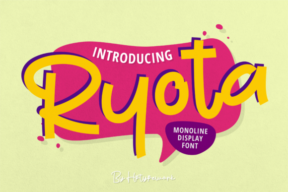 Ryota: A Modern Display Font for Playful Branding