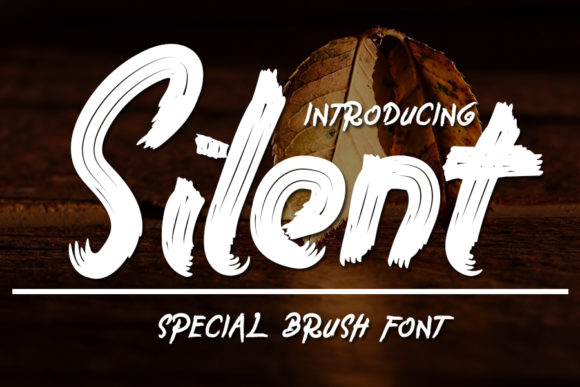 Silent: The Modern Brushed Display Font for Bold Brands