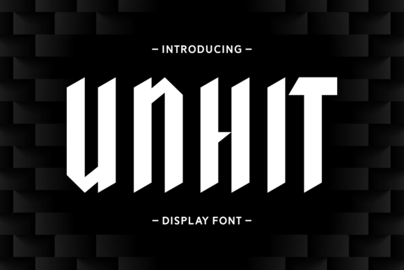 Unhit: A Bold Typeface for Modern Designers