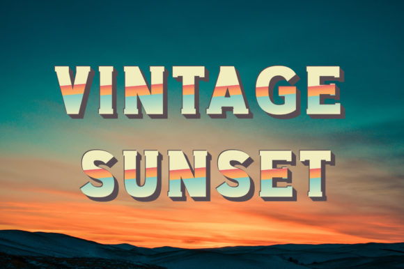 Vintage Sunset: The Bold Display Font That Defines Cool