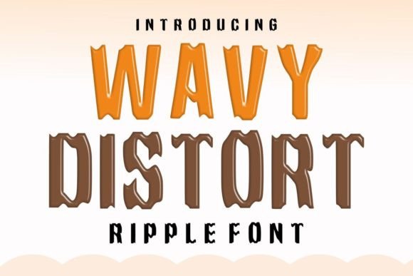 Wavy Distort: A Groovy Font for Bold Visual Impact